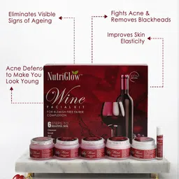 NutriGlow Sustainable Wine Facial Kit for Blemish Free Complexion with Jade Roller image 5