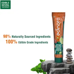 edinora Natural Toothpaste, Blend Of Essential oils & Herbal Powders, SLS & Paraben Free Toothpaste image 4