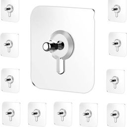 Self Adhesive Heavy Duty Hook For Hanging Transparent Hook for Kitchen&Bathroom Hook 12-image-53