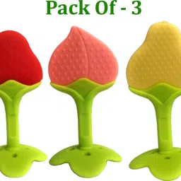 Fruit Shape Silicone Teethers Soft Stick Chews Nibbler for Baby Dental Care Teether-24