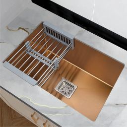 Premium 24 X 18 X 10 Handmade Kitchen Sink Single Bowl Sound Proof Matt Finish STAINLESS STEEL_A75 Vessel Sink-image-72