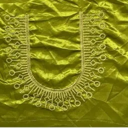 Unstitched Silk Blend Blouse Material Embroidered, Self Design-image-15