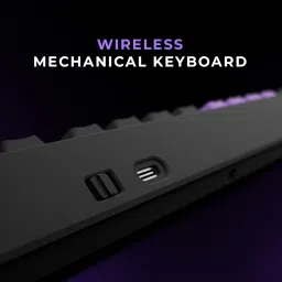Kreo Swarm Wireless Mechanical Gaming Keyboard, 5-Pin Hot Swap PCB and RGB Backlight Wireless Tenkeyless Gaming Keyboard Compatible with Desktop, Laptop, Mac with gaming mode ,stand support,Wireless Mechanical Gaming Keyboard image 2