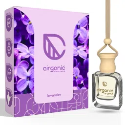 airganic Combo : Lavender & Lemon Bee Essential Oils in Glass Bottle with Diffuser Lid Car Freshener Diffuser image 3
