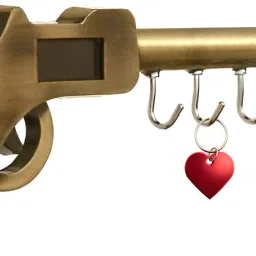 Gun Key Stand, Antique Gun Brass Key Holder-picture-15