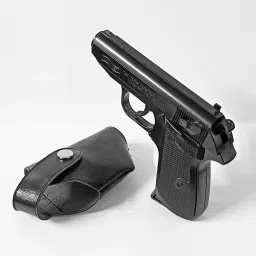 ™5 ABC Black Pistol Shaped Gun Shaped refillable Cigratte Lighter Flame Lighter Fully Metal 508 Gun Shaped Jet Flame Windproof Cigarette Lighter Pocket Lighter-11