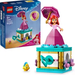 Disney Princess Twirling Ariel Building Kit and Fantasy Toy Model 43259-25