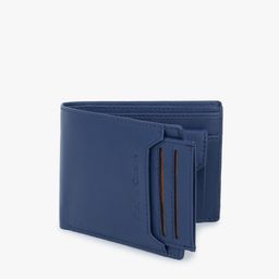 Dezire Crafts Men Blue Textured Two Fold Wallet with Detachable Card Slot Case-12