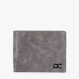 Dezire Crafts Men Grey Textured Two Fold PU Leather Wallet-image-96
