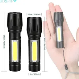 bloomify Small Portable Lamp Pocket Torch for Camping Torch Pack 2 6 hrs Torch Emergency Light image 2