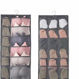 30 Pockets Hanging organizer for socks, Bras, Lingering Accessories Organizer-14