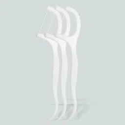 gubb Dental Floss Pick With Handle Pack of 3 - 24 Floss Picks Each image 2