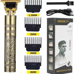 dhriyag Vintage T9 Professional Clipper for Men 120 Minute Runtime Trimmer 120 minRuntime 4 Length Settings-image-57
