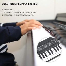 intern Kids Keyboard for Beginners Rechargeable Battery Piano Keyboards with Mic INT-KB Analog Portable Keyboard image 4