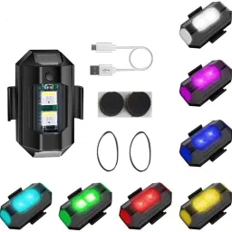 Helmet Light Strobe Light for Bicycle - 7 Colors, 31 Modes LED Safety Light Brake Light Car, Motorbike, Truck, Van LED (5 V, 12 W)-image-67