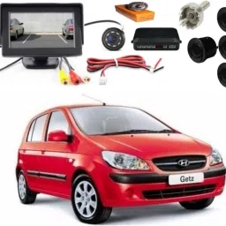 Premium Car TFT Monitor & LED Camera with Parking Sensor Kit Combo-3