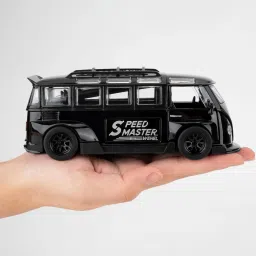 1/32 Volkswagen Bus Toy Transporter Sound-Light | Doors Can Open | Pullback Car-34