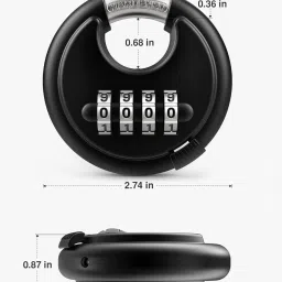 store2508 Combination Disc Padlock Number Lock Combination Lock image 2