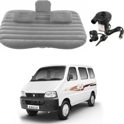 Car Travel Inflatable Bed Mattress with Two Air Pillows For Eeco Versa (Grey) Car Inflatable Bed-image-123