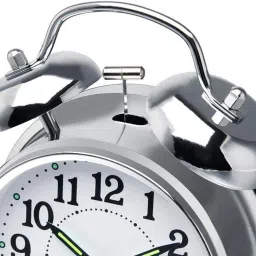 pormono Analog Silver Clock image 2