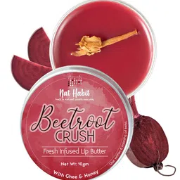 Nat Habit Beetroot Crush Fresh Infused Lip Butter with Ghee  Honey - 10g-18