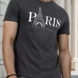 Shein Short Sleeves Typographic Chest Print Tshirt-image-68