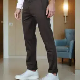 Shein Full Length Slim Fit Trouser with Pockets-image-58