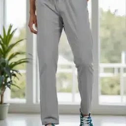 Shein Ankle Length Elasticated Drawstring Waist Slim Fit Trouser-image-65