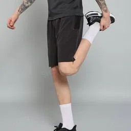 Shein Activewear Elasticated Drawstring Waist Length Track Shorts-image-36