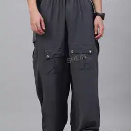 Shein Activewear Full Length Elasticated Drawstring Waist Cargo Track Pant-picture-35