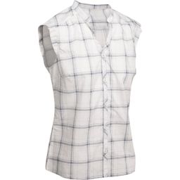 Women's Sleeveless Hiking Shirt Arpenaz 100 Grey Check-image-8