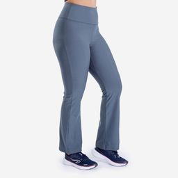 Women Gym Flare Pants – Stretchable, Quick Dry, Opaque Fabric – Smokey Green-image-26