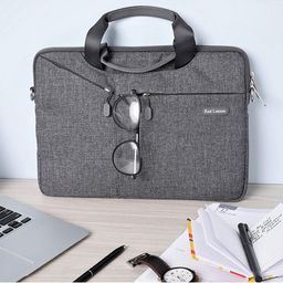 Red Lemon Unisex Grey Laptop Bag-61