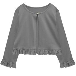 a.t.u.n. A T U N Girls Grey Cotton Cardigan-picture-3