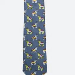 Tossido Men Grey & Yellow Printed Broad Tie-image-36