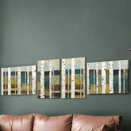 Art Street Canvas Painting Abstract Shimmering Valley Wall Art-picture-35