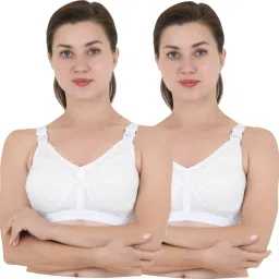 Pack of 2 Women Full Coverage Non Padded Bra-image-90