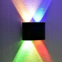 Up-Down Led Outdoor Black Body Waterproof IP65 Exterior Wall Step Light Waterproof Lamp ( 12 Watt) 4 Ray) Post Light Outdoor Lamp (Red-Blue) Post Light Outdoor Lamp-17