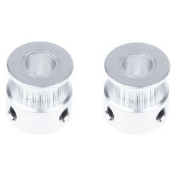 Aluminum GT2 Timing Pulley 20 Tooth 8mm Bore For 6.35mm Belt 2Pcs-image-31