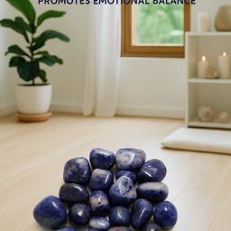 ababilcrystal SODALITE TUMBLE STONE Polished Angular Crystal Stone image 3