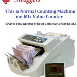 SWAGGERS Blue LED Note/Money/Currency Counting Machine with Fake Note Detection Updated Note Counting Machine image 4