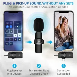 cineneed - K15 - All Types of Smartphone, Dslr & Camcorder Compatible Dual Wireless Microphone image 3