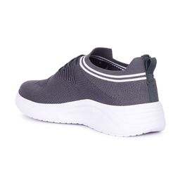 CLYMB Men Grey Mesh Running Non-Marking Shoes image 3