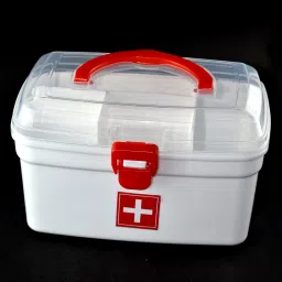 Emergency Indoor Outdoor Medicine Storage Box With Detachable Tray First Aid Kit-26