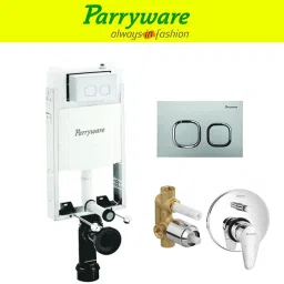 Half Frame Concealed Cistern, with divater body upper uno set of 1 pic 226 Dual Flush Tank-4