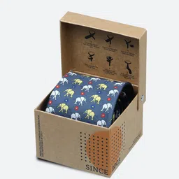 Tossido Men Grey & Red Printed Broad Tie image 2