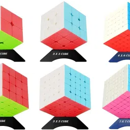 Complete Moyu & YJ Cube Set of 2x2 3x3 4x4 5x5 6x6 7x7 High Speed Stickerless Magic Puzzle Cube-19
