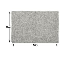 Kuber Industries Set Of 6 Grey Solid Jute Table Placemats image 3