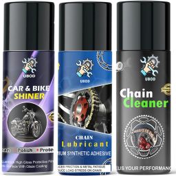 Chain Cleaner Chain Lubricant Car & Bike Shiner Spray Combo Top Heavy Shine | Cleaning | Shines & Protects Chain Oil-image-64