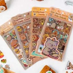 2.5 cm Kawaii Capybara Animal Planner Decor Scrapbooking Journaling Decor Sticker Self Adhesive Sticker-image-48